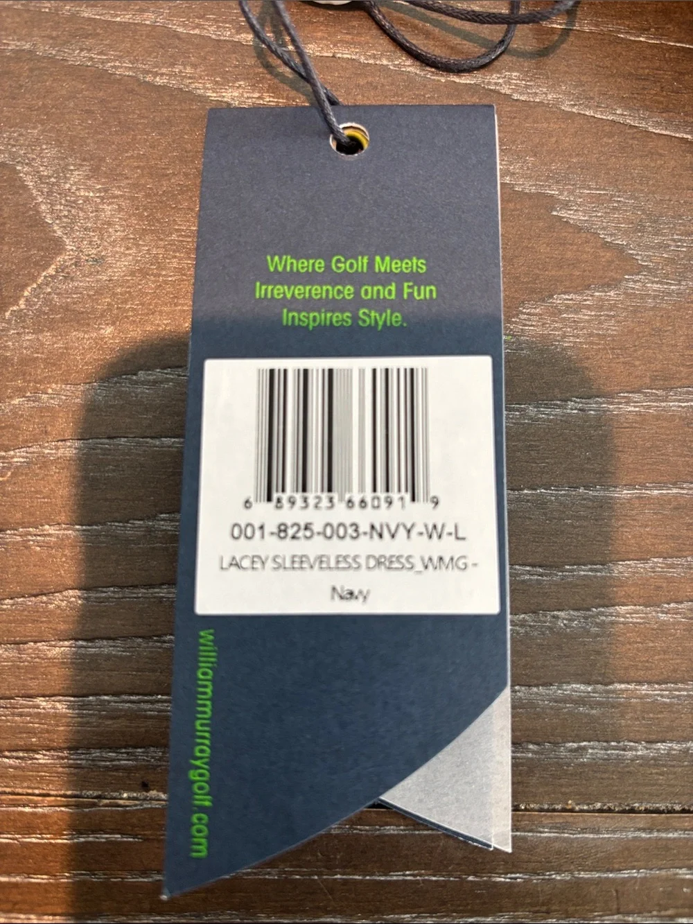 William Murray Golf Navy Sleeveless Tennis Dress with White Trim